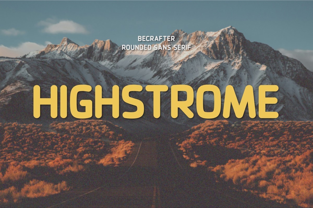 Шрифт Highstrome Rounded