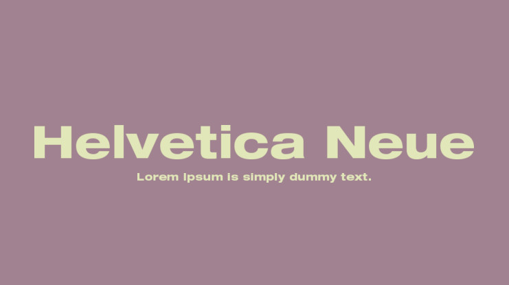 Шрифт Helvetica Neue