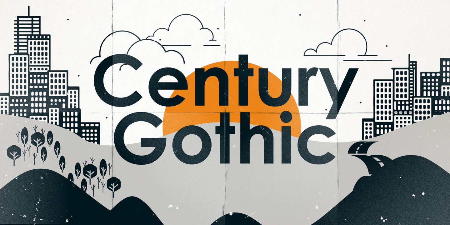Шрифт Century Gothic