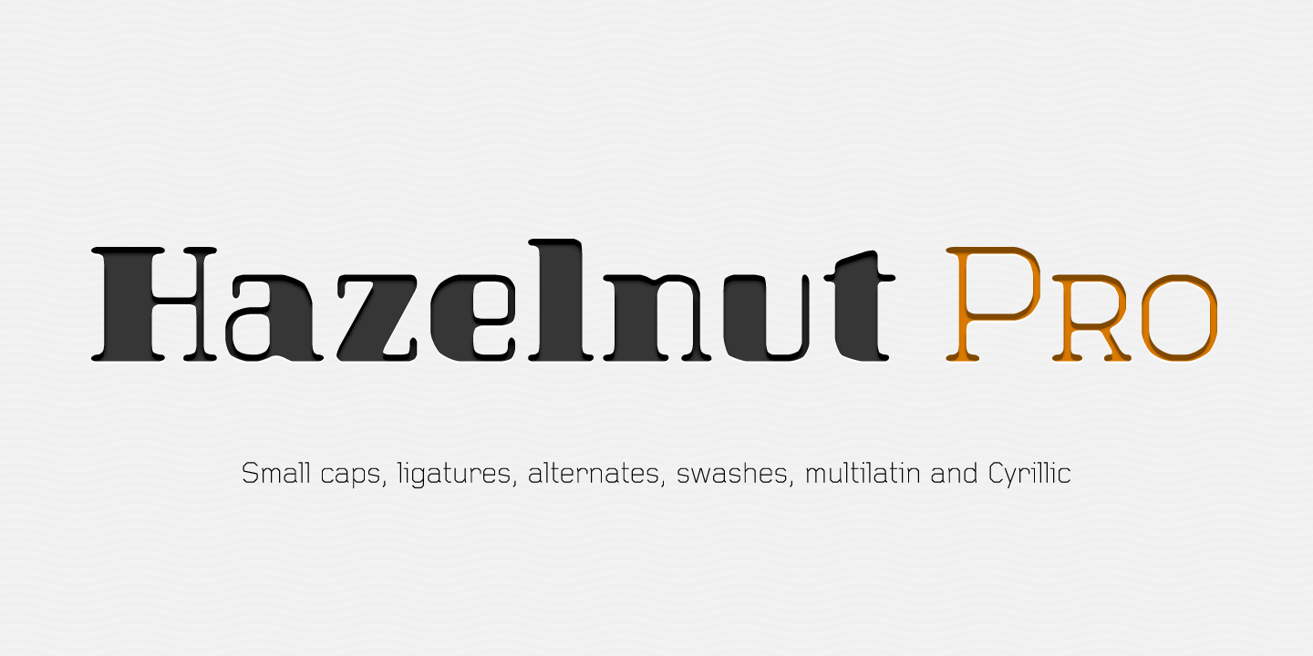 Шрифт Hazelnut Pro