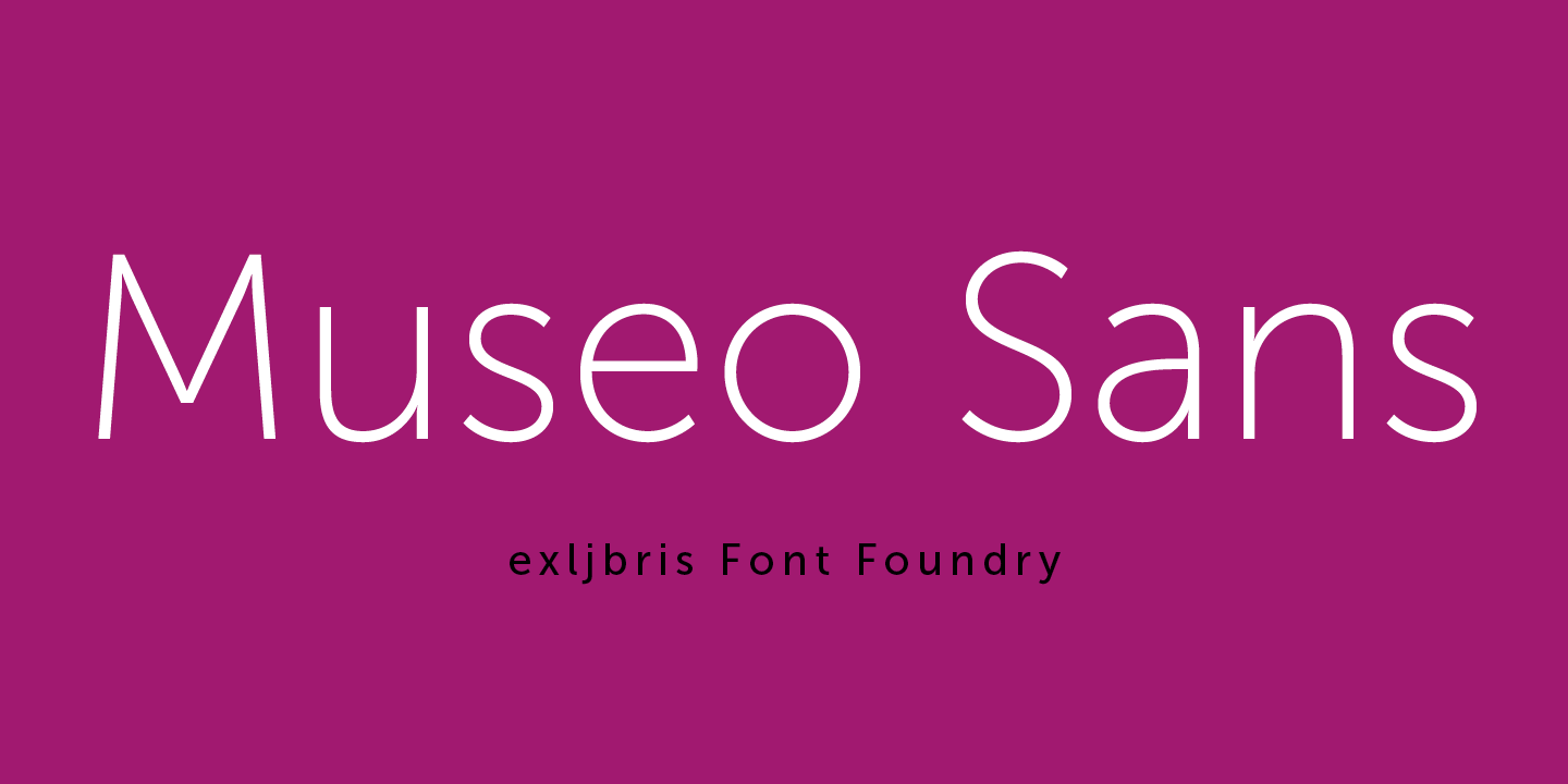 Шрифт Museo Sans
