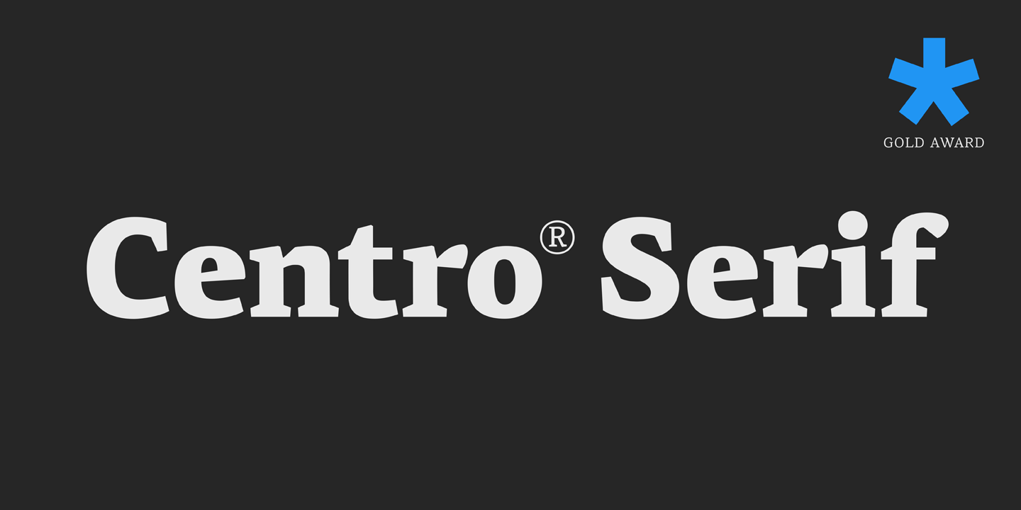 Шрифт PF Centro Serif Pro