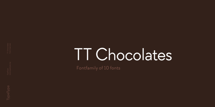 Шрифт TT Chocolates 