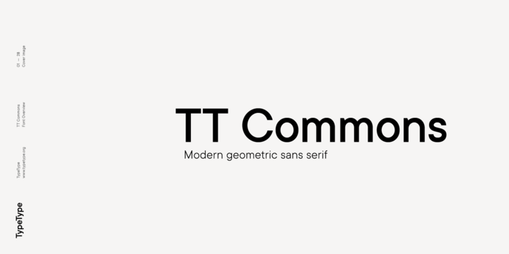 Шрифт TT Commons 