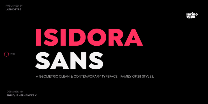 Шрифт Isidora Sans