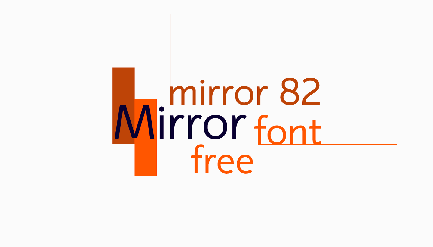 Шрифт Mirror 82
