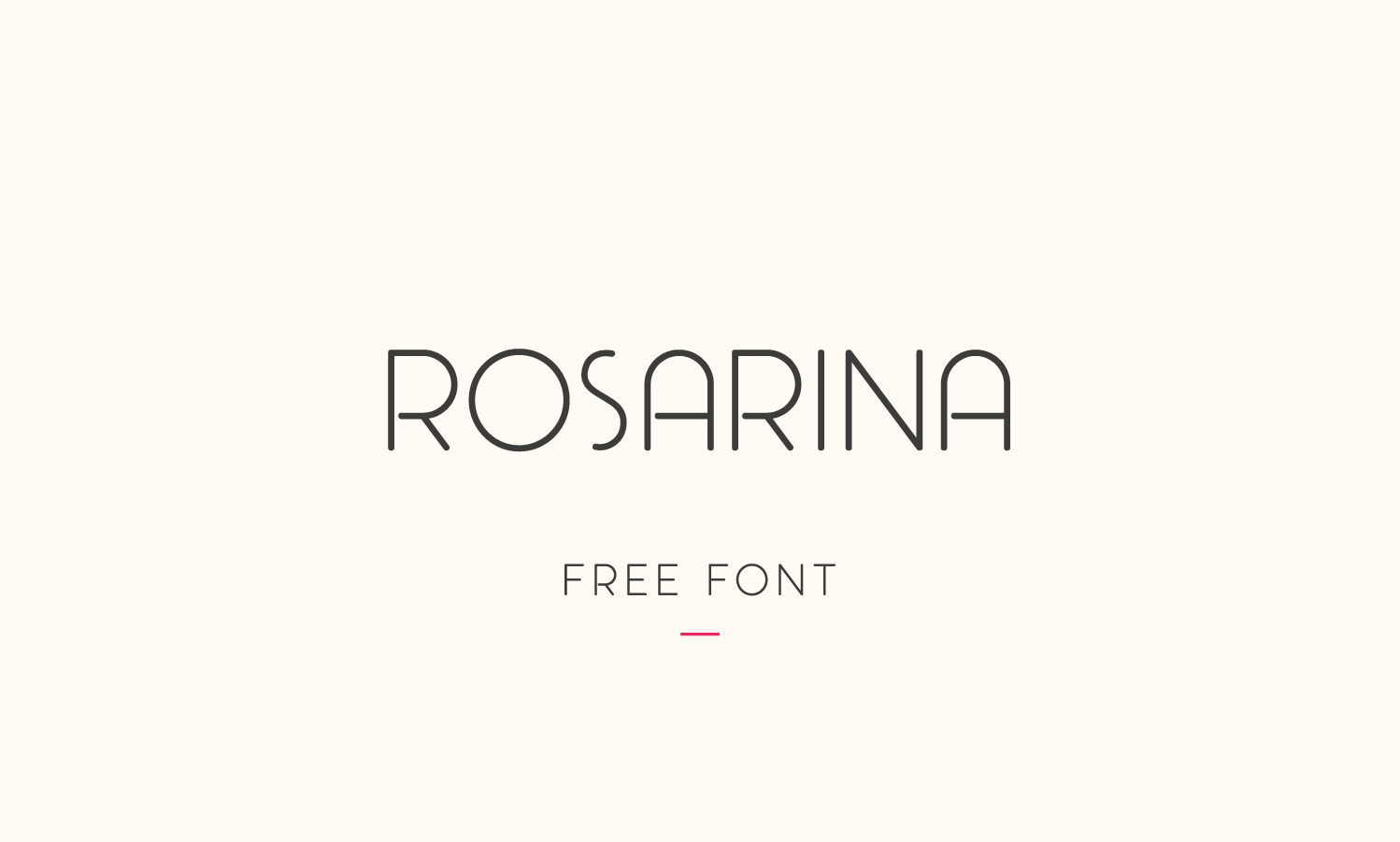 Шрифт Rosarina