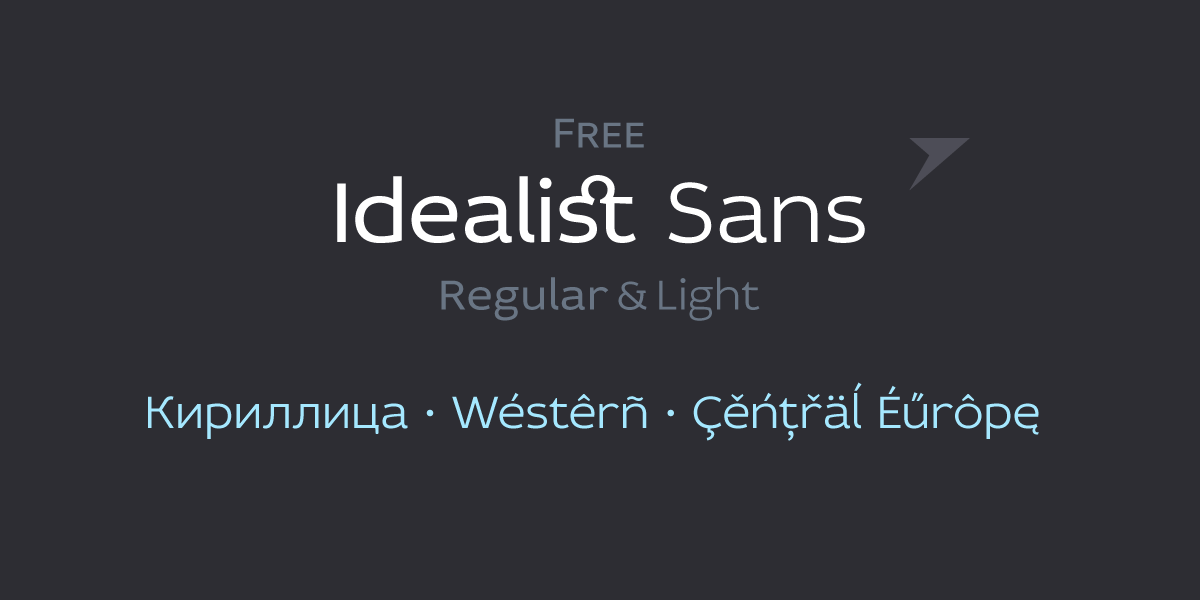 Шрифт Idealist Sans