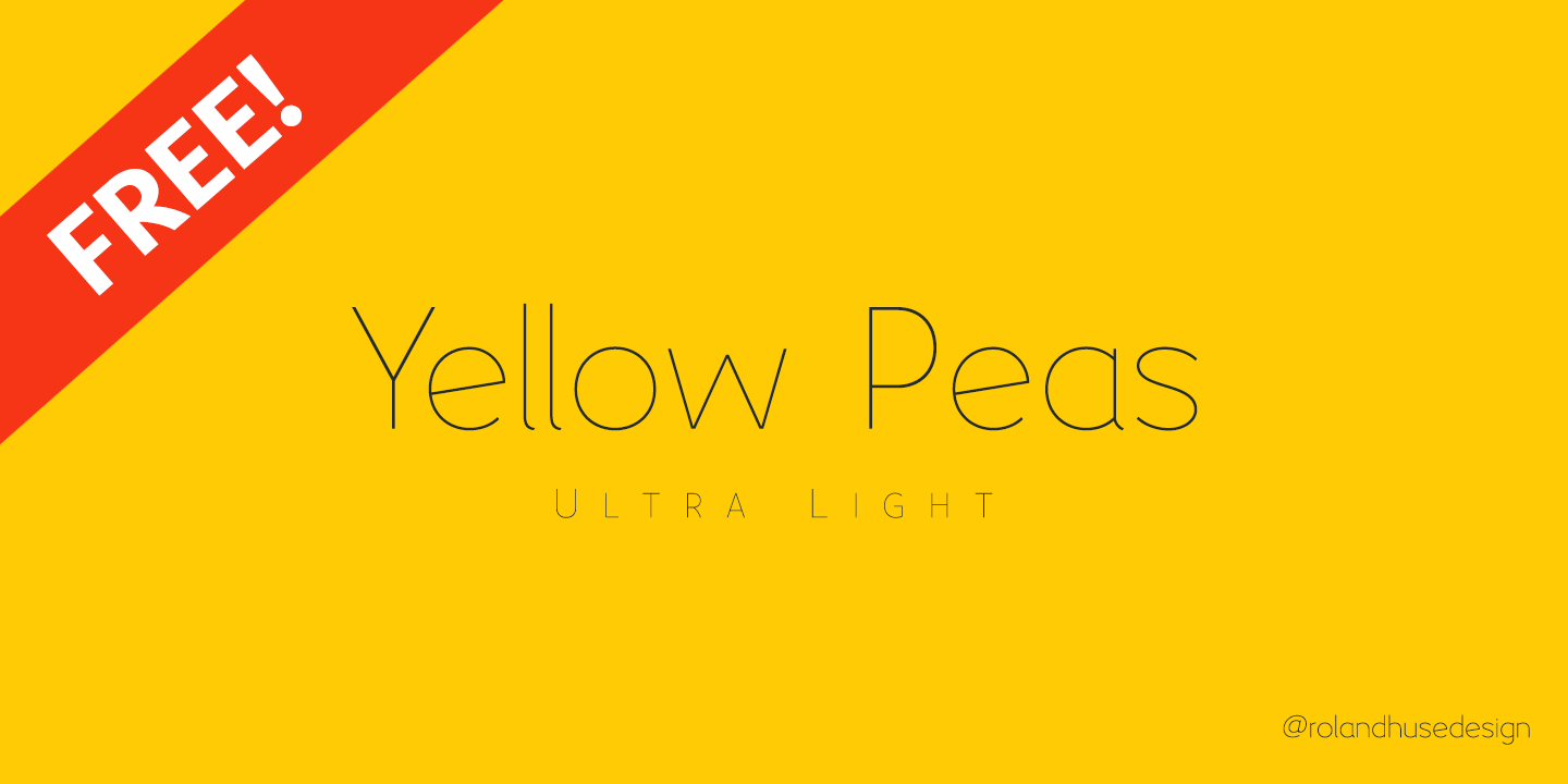 Шрифт Yellow Peas
