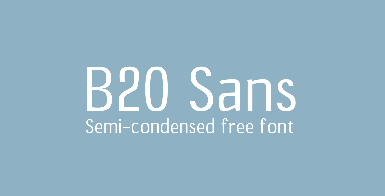 Шрифт B20 Sans