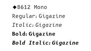 Шрифт B612 Mono