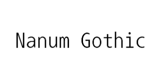 Шрифт Nanum Gothic Coding