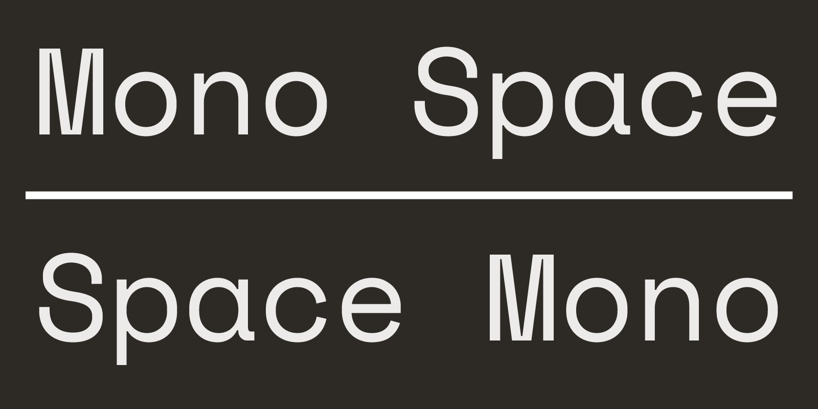 Шрифт Space Mono