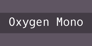 Шрифт Oxygen Mono