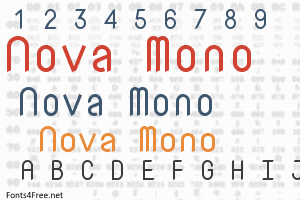 Шрифт Nova Mono