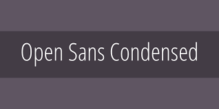 Шрифт Open Sans Condensed