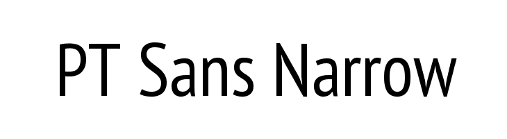 Шрифт PT Sans Narrow