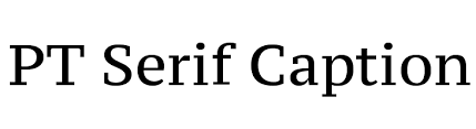 Шрифт PT Serif Caption