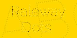 Шрифт Raleway Dots