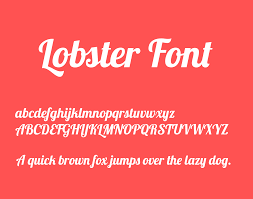 Шрифт Lobster