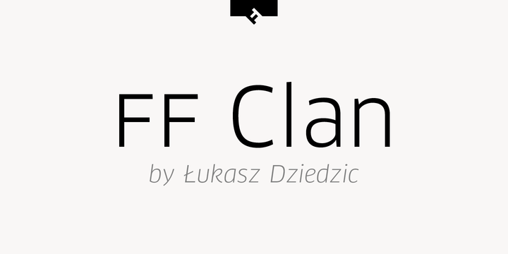 Шрифт FF Clan