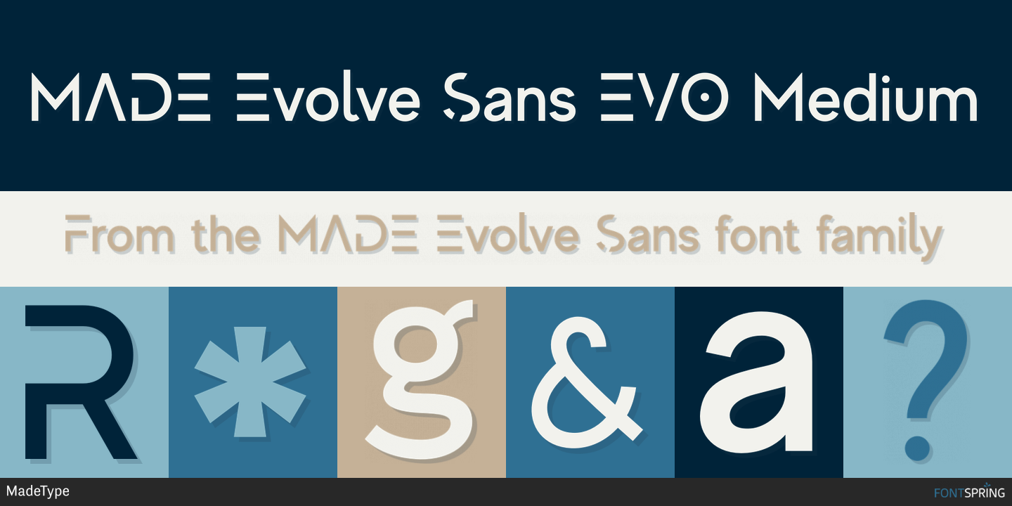 Шрифт Evolve Sans EVO