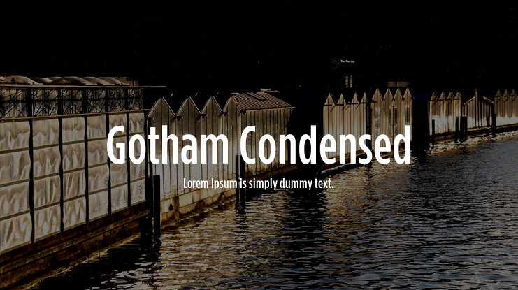 Шрифт Gotham Condensed