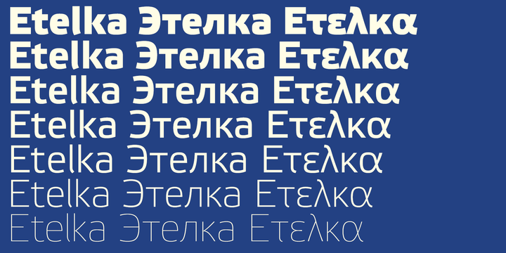 Шрифт Etelka 