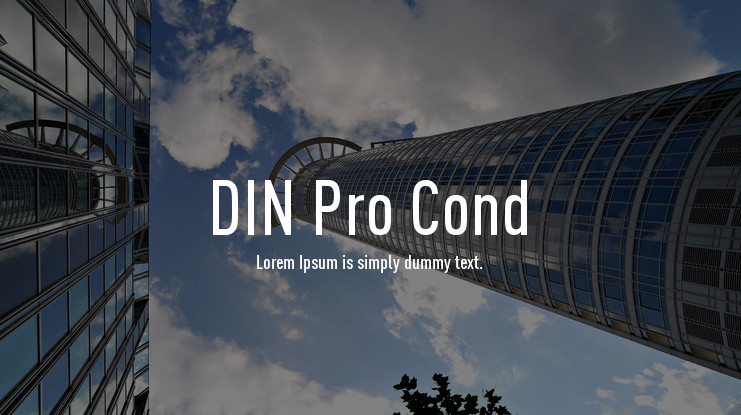 Шрифт DIN Pro