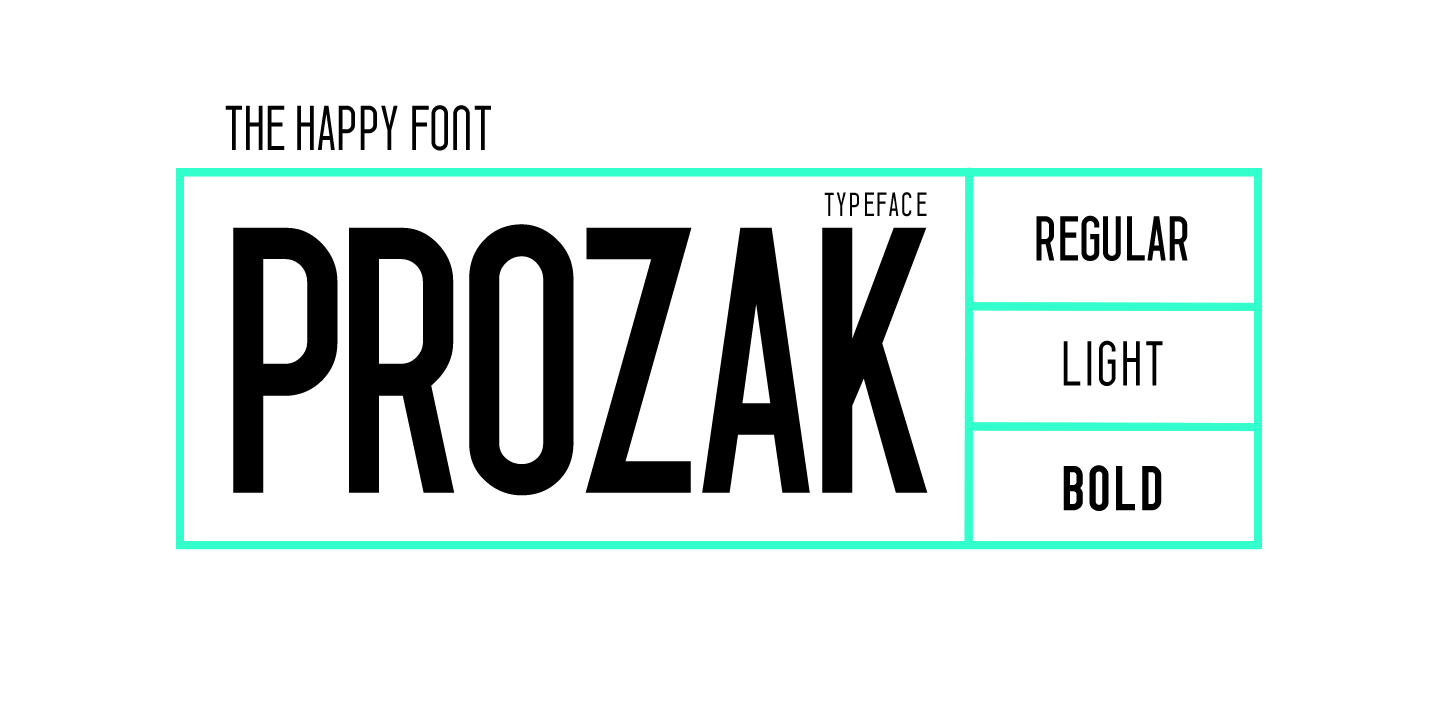 Шрифт Prozak