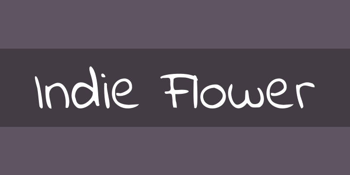 Шрифт Indie Flower