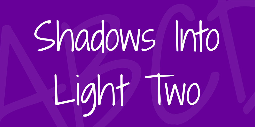 Шрифт Shadows Into Light