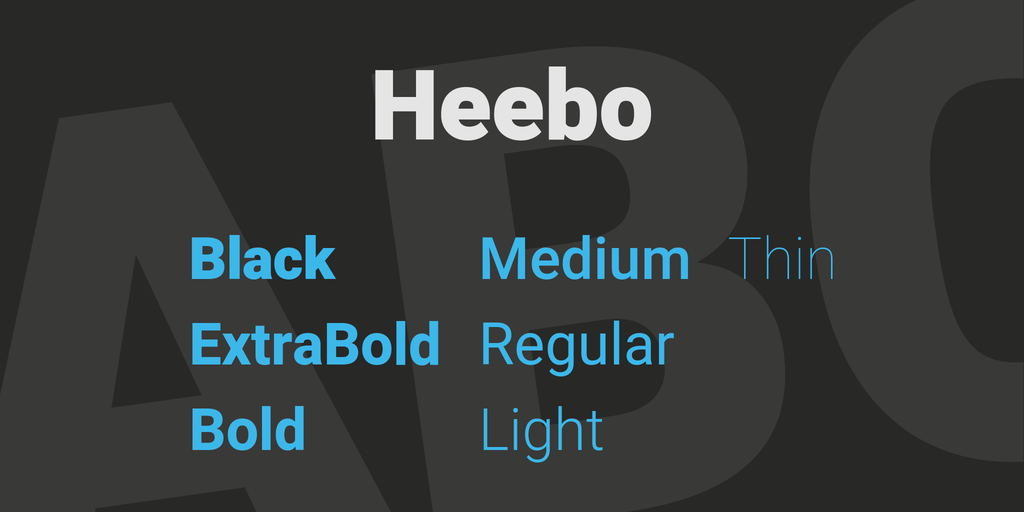 Шрифт Heebo