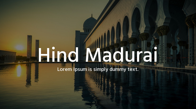 Шрифт Hind Madurai