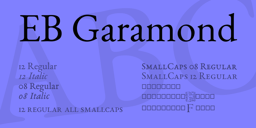 Шрифт EB Garamond