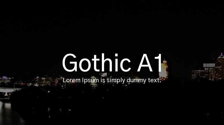 Шрифт Gothic A1