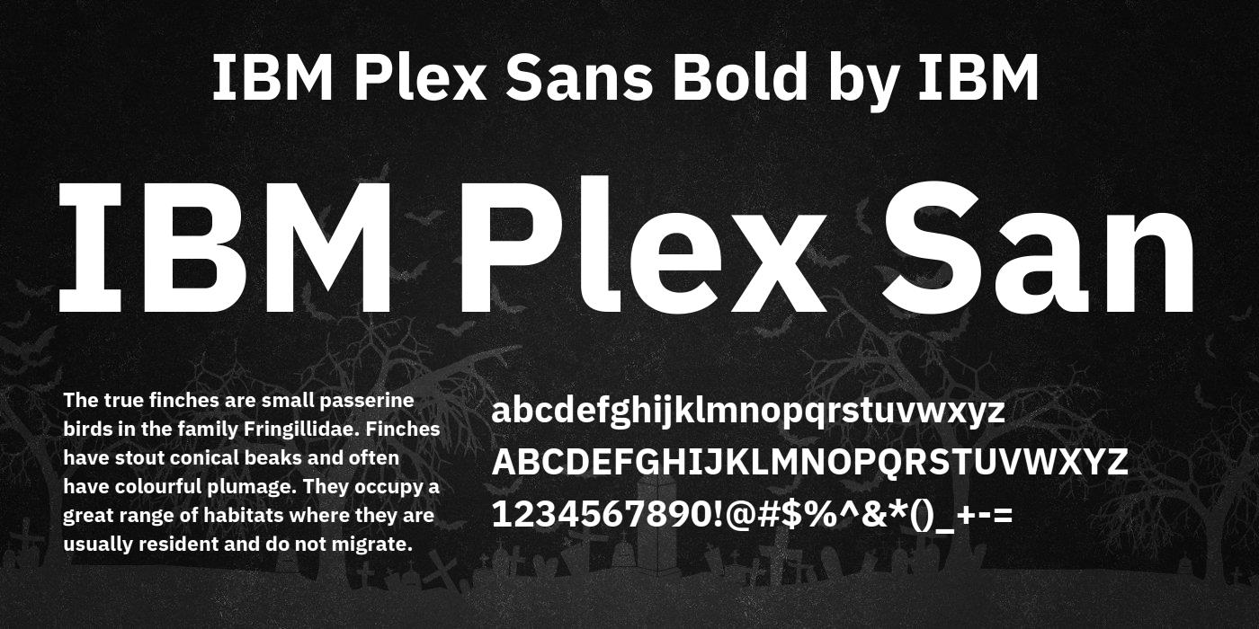 Шрифт IBM Plex Sans