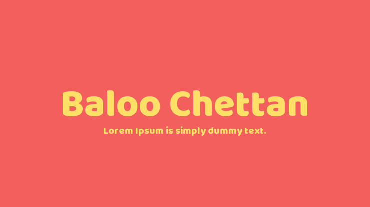 Шрифт Baloo Chettan