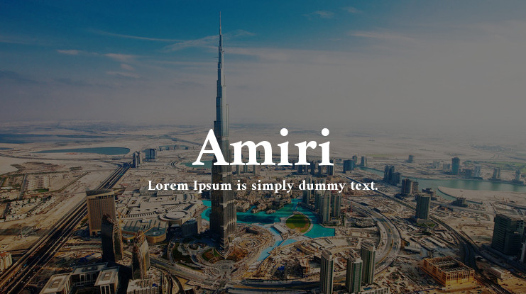 Шрифт Amiri