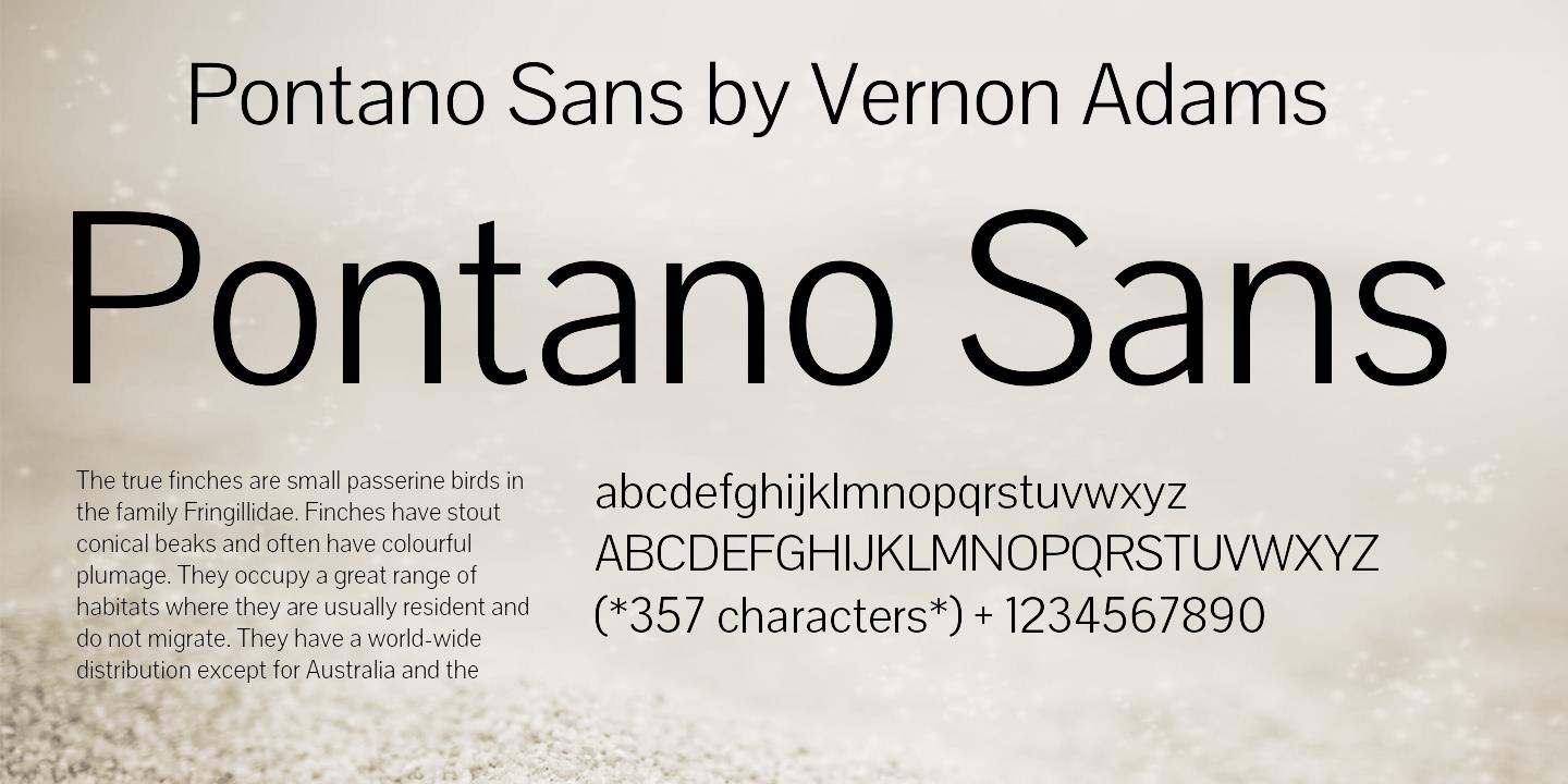 Шрифт Pontano Sans