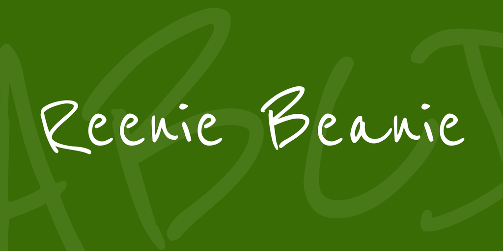 Шрифт Reenie Beanie
