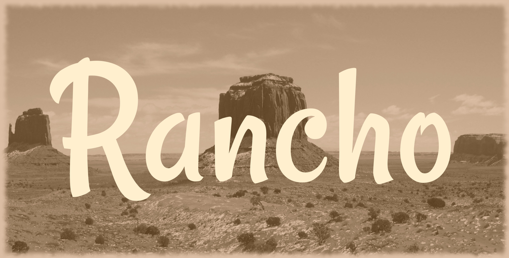 Шрифт Rancho