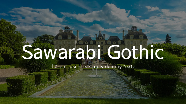 Шрифт Sawarabi Gothic