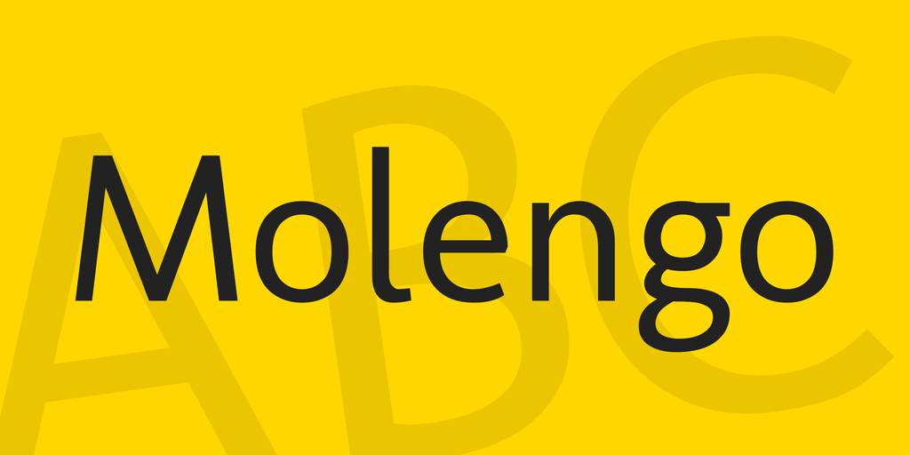 Шрифт Molengo