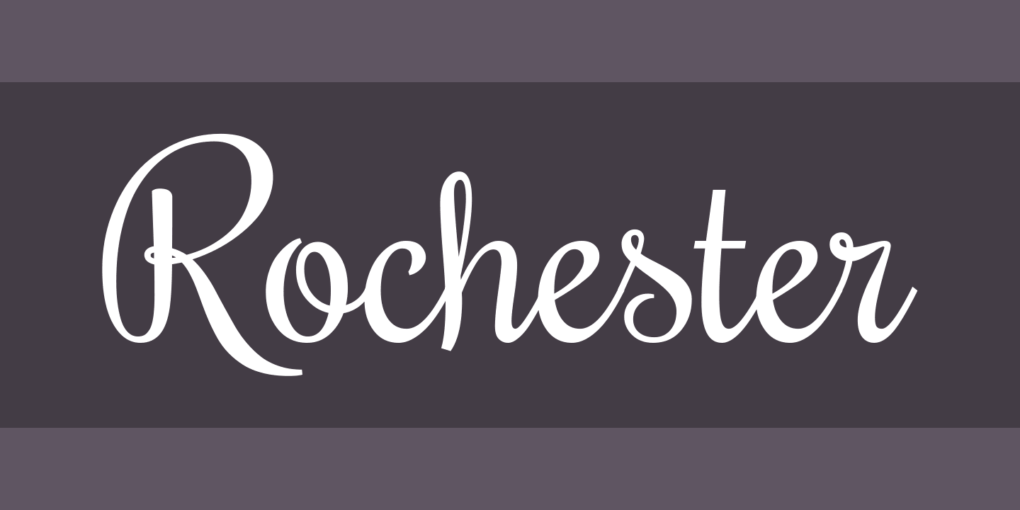 Шрифт Rochester