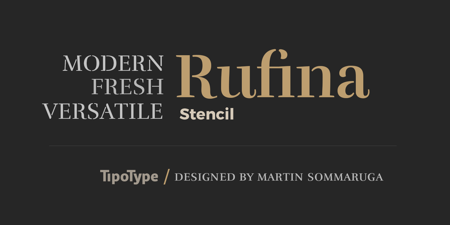 Шрифт Rufina