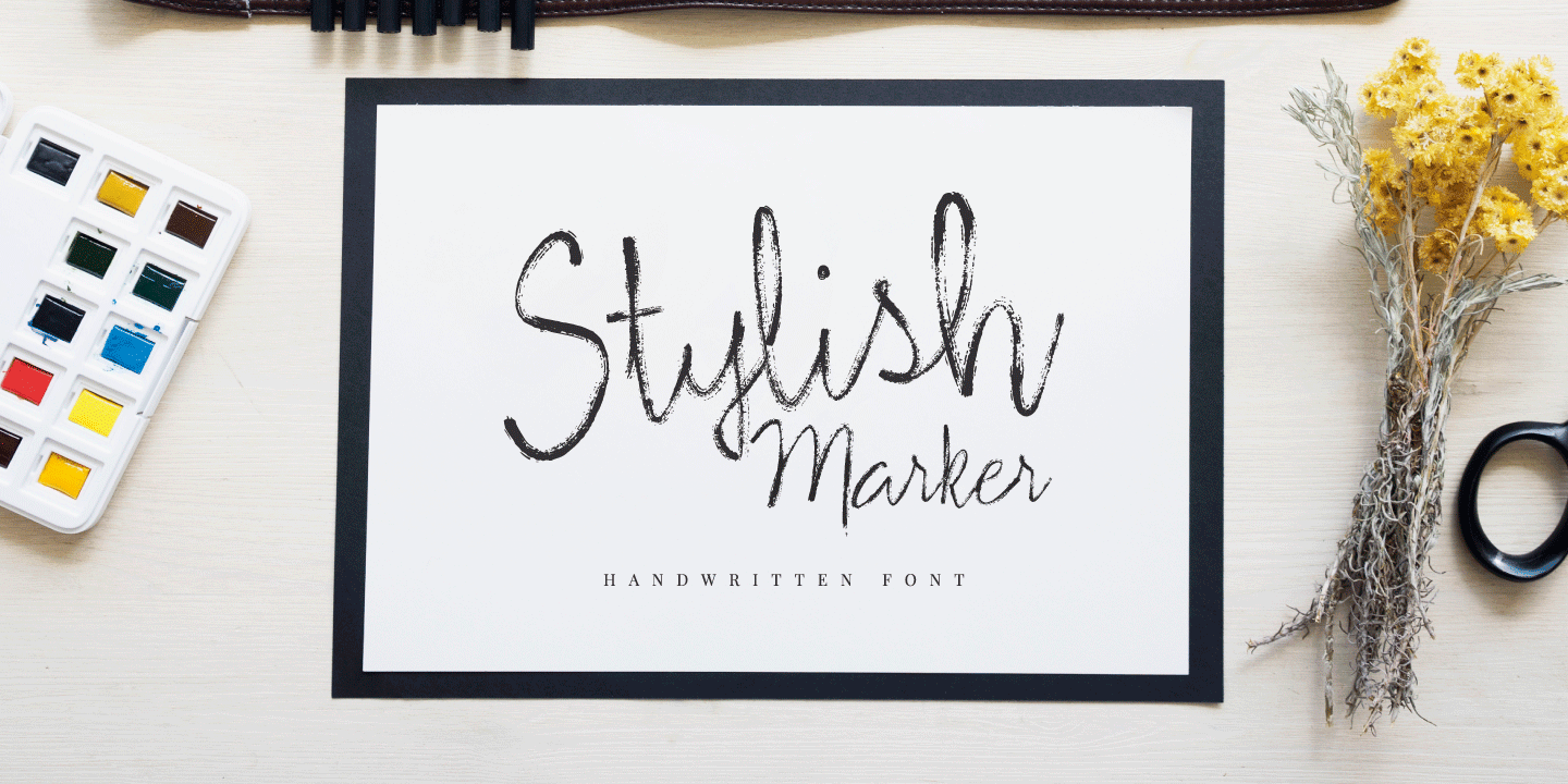 Шрифт Stylish Marker