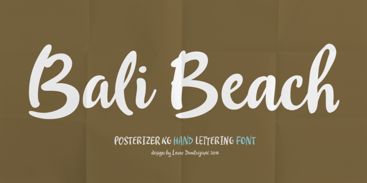 Шрифт Bali 