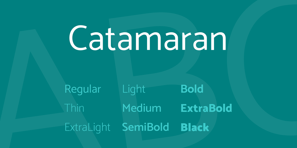 Шрифт Catamaran