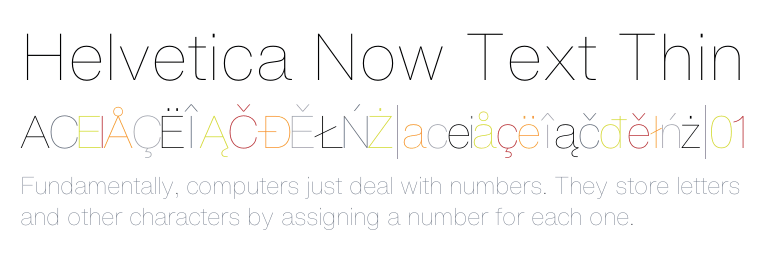 Шрифт Helvetica Now Text 